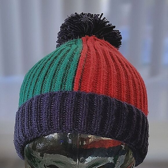 GAP Kids Colorblock Pom Beanie - Picture 3 of 10
